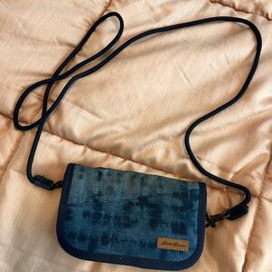 Eddie Bauer Blue Tie-Dye Crossbody Bag